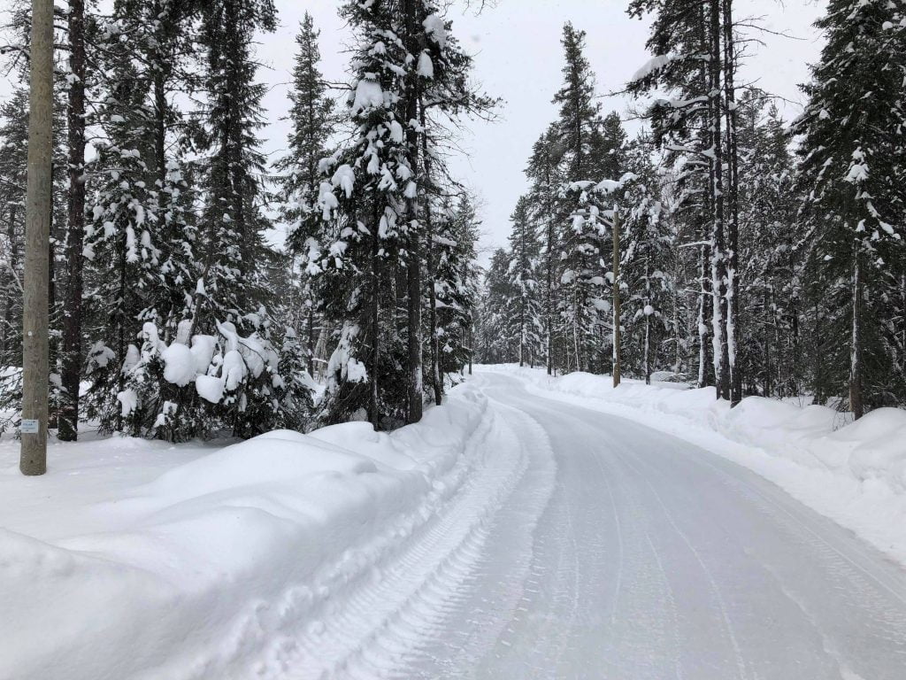 Forêt récréative de Val-d'Or lors du Défi Hiver #pasfretteauQC 2019 où a eu lieu la course de patin à glace de Léa et Benoit