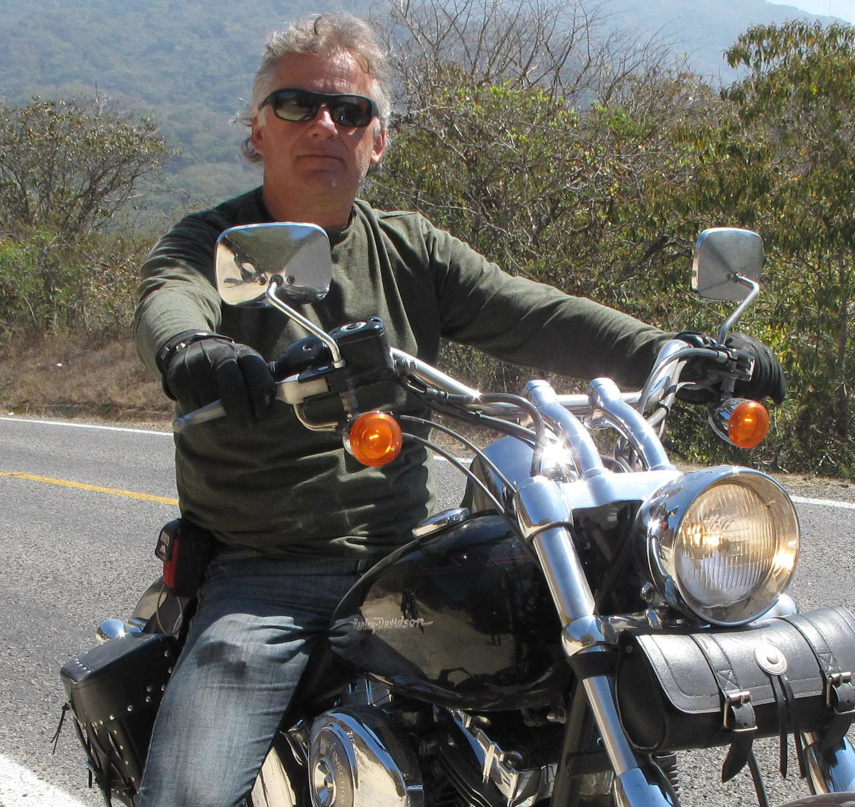 patrice dionne est heureux d'enfin posséder un moto Harley-Davidson pour découvrir l'Abitibi-Témiscamingue d'une autre façon.