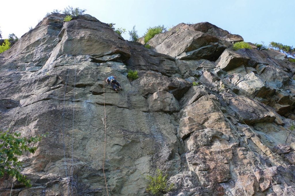 Les collines Kekeko, pour les nombreuses possibilités de voies d'escalade, sont un coup de coeur de Rouyn-Noranda. 